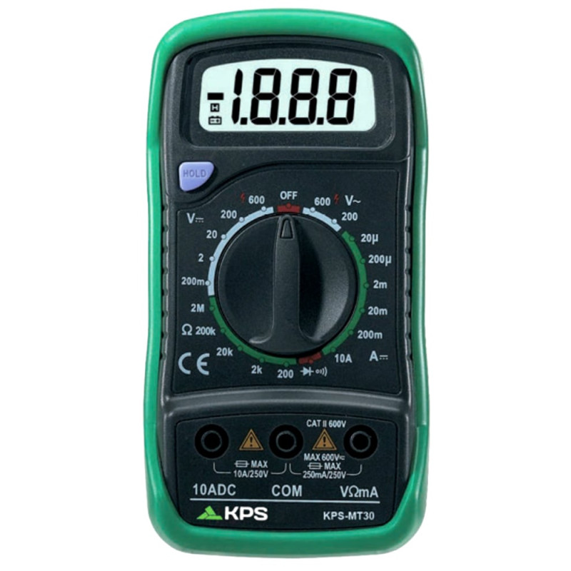 Multimetro digitale compatto kps 2000counts [kps-mt30]