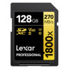 128gb scheda memoria lexar pro sd uhs-ii 1800x classe 10 u3