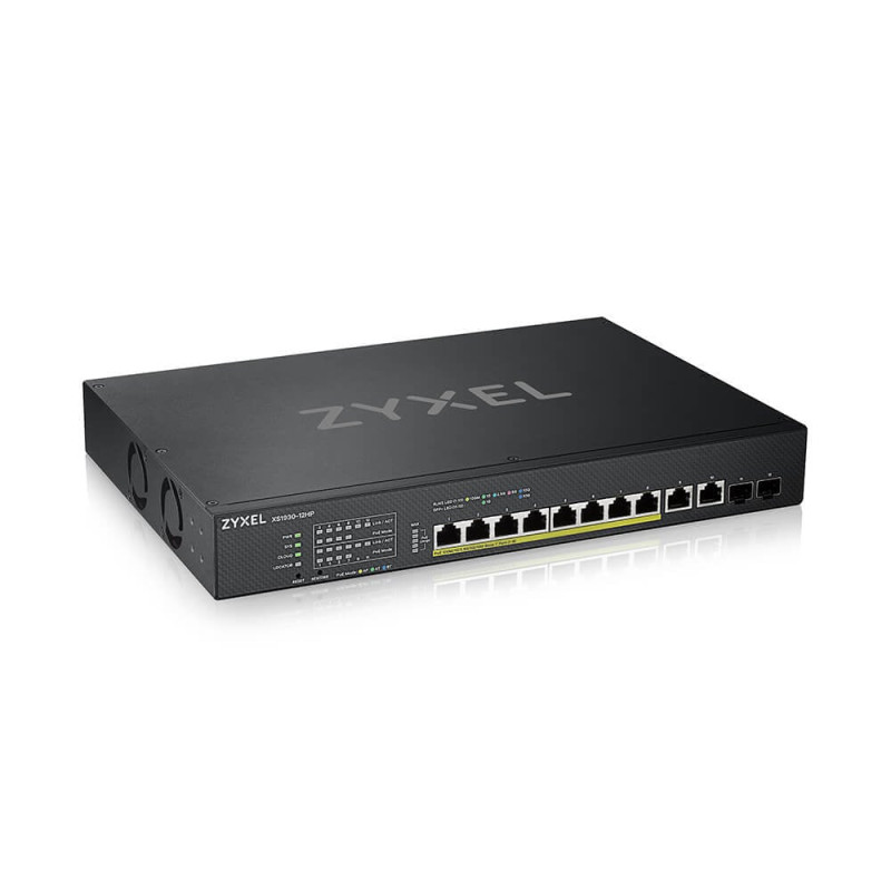Switch zyxel poe rj45 10gbps 10 porte nero [xs1930-12hp-zz0101f]