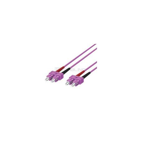 Cavo patch wp europe in fibra ottica 2fo om4 scd/scd 5m viola [wpc-fp4-5scsc-050]
