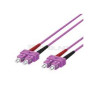 Cavo patch wp europe in fibra ottica 2fo om4 scd/scd 5m viola [wpc-fp4-5scsc-050]