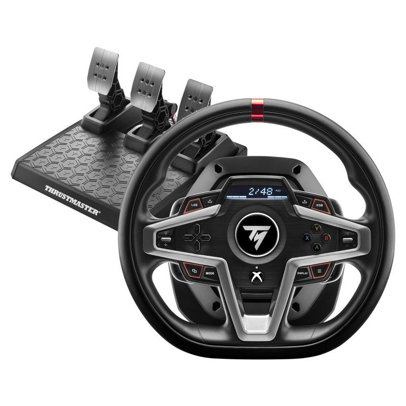 Volante e pedaliera thrustmaster t248 per xbox series x/s, xbox one,
