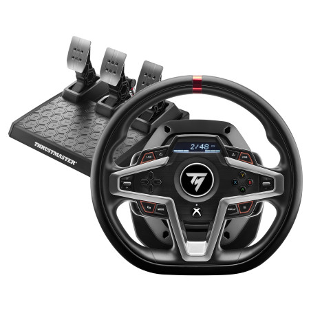 Volante e pedaliera thrustmaster t248 per xbox series x/s, xbox one,