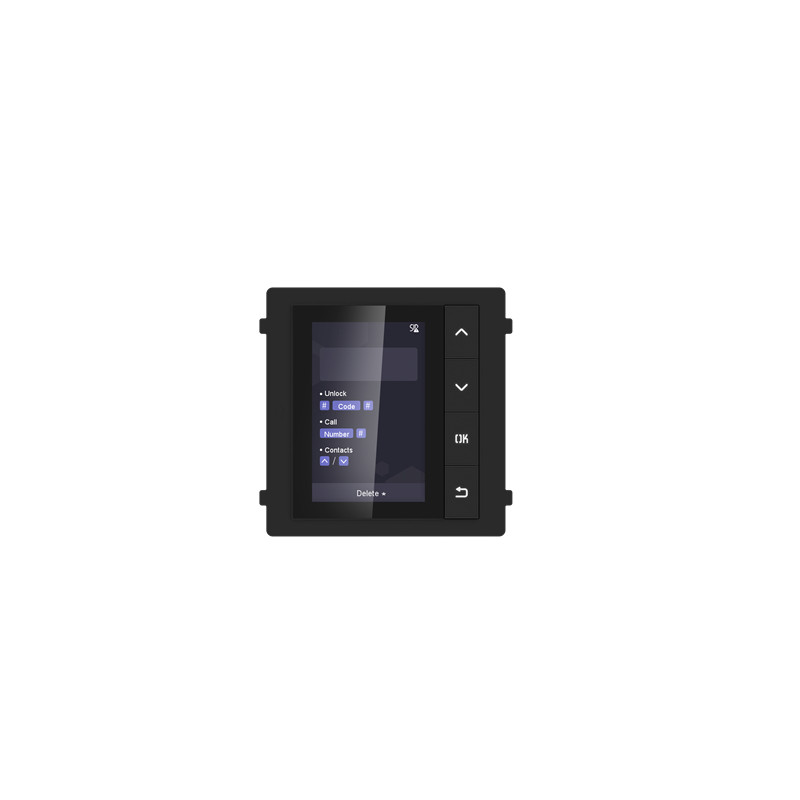 Schermo intercom hikvision 320x480pixel 98,5x100x34,2mm lcd 3,5 nero