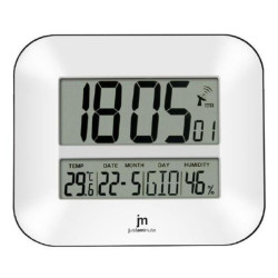 Orologio da parete lowell digitale rettangolo bianco [jd9902]
