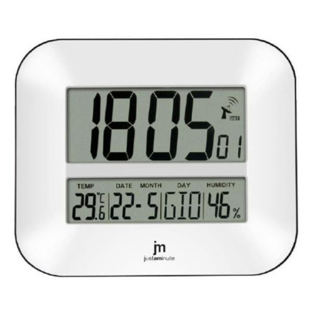 Orologio da parete lowell digitale rettangolo bianco [jd9902]