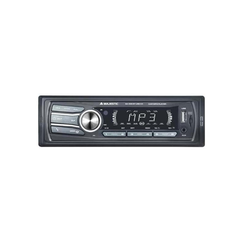 Autoradio majestic bluetooth/usb 100w nero/grigio [sa400btusb]