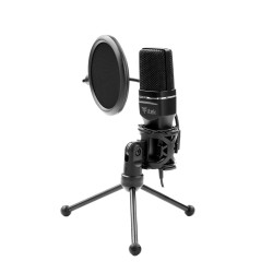Microfono a condensatore itek m100 usb treppiede filtro antipop e