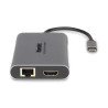 docking station hamlet usb-c pd 85w + 3 usb + 2 hdmi + lan nero