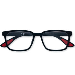 Occhiali da lettura zippo montatura policarbonato nero/trasparente