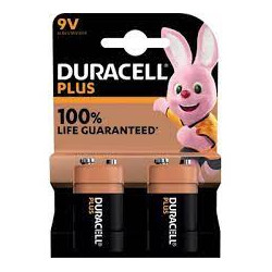 Batteria duracell alkaline plus 9v 2pz [142268]