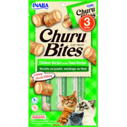 Mangime per gatti inaba pollo e purea di tonno 3x10g [eu721]