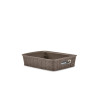Cestino portaoggetti stefanplast elegance 25x19x6cm marrone [30231]