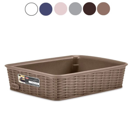 Cestino stefanplast 20x14cm 6h maronne [30913]