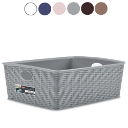 Cestino stefanplast 25x20cm 10h grigio [30988]