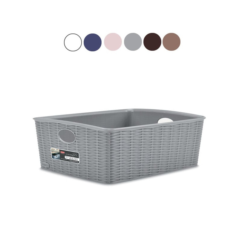 Cestino stefanplast 36x29cm 13h grigio [31003]