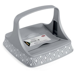 Portatovaglioli stefanplast tosca in plastica 22x22x16.5cm grigio