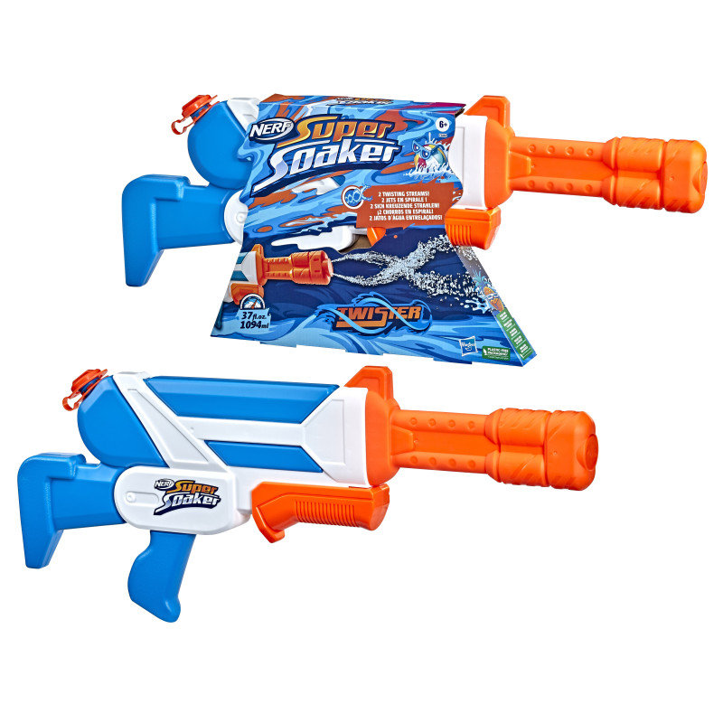 Pistola ad acqua hasbro super soaker twister 1094ml multicolore [f38845l1]