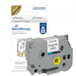 Mediarange brother tz-251/tze-251 24mmx8m/nero/bianco [mrbtz251]