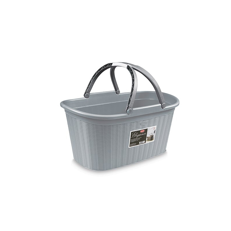 Cesto portabiancheria stefanplast con manici 35l [30231]