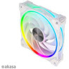 Ventola akasa soho ar rgb 120mm bianco [ak-fn108-wh]