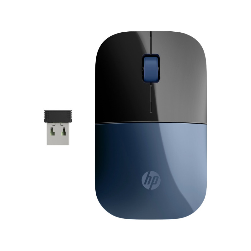 Mouse hp z3700 wireless 1200 dpi lumiere blu [7uh88aa]
