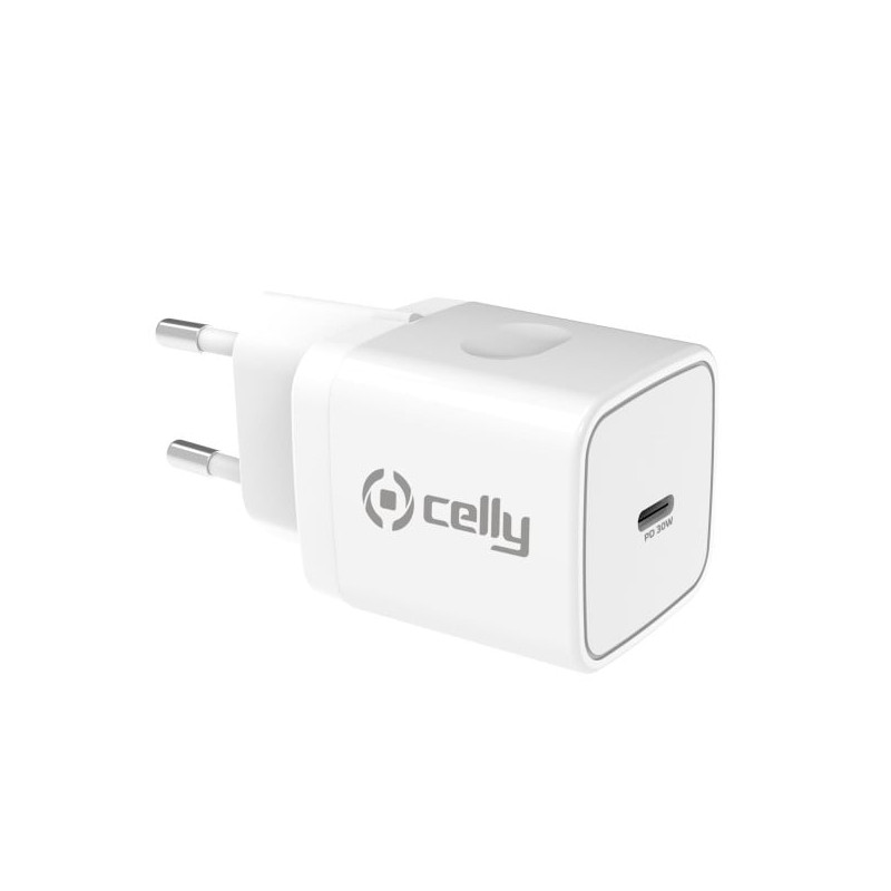 Alimentatore da rete celly propower 30w/tipo-c/bianco [tc1usbc30wwh]