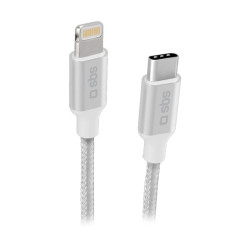 Cavo di ricarica sbs usb-c a lightning 1m bianco