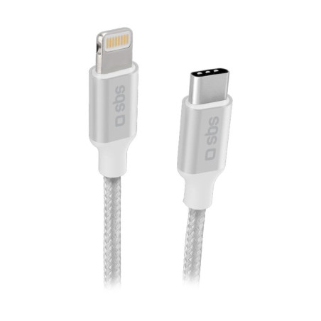 Cavo di ricarica sbs usb-c a lightning 1m bianco