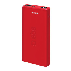 Powerbank sbs 10000mah ricarica rapida rosso