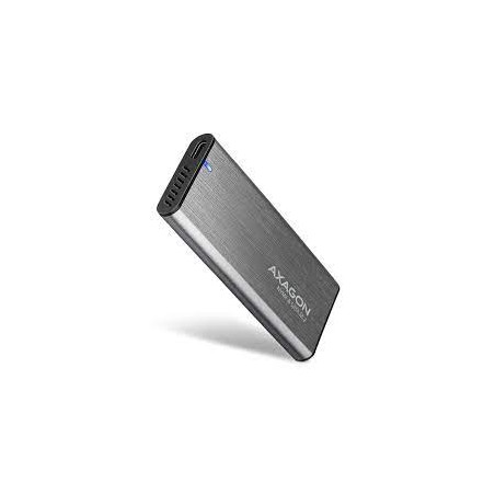 Box ssd esterno axagon per ssd m.2 usb-c 3.2 gen2 argento [eem2-sg2]