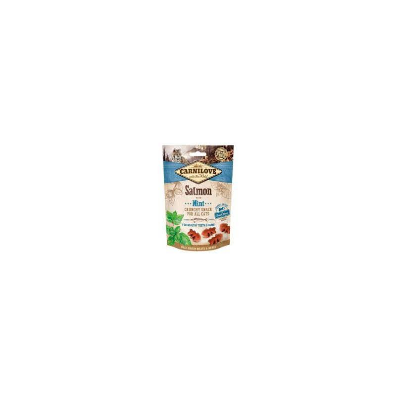 Cibo secco per gatti carnilove snack salmon & mint 50g