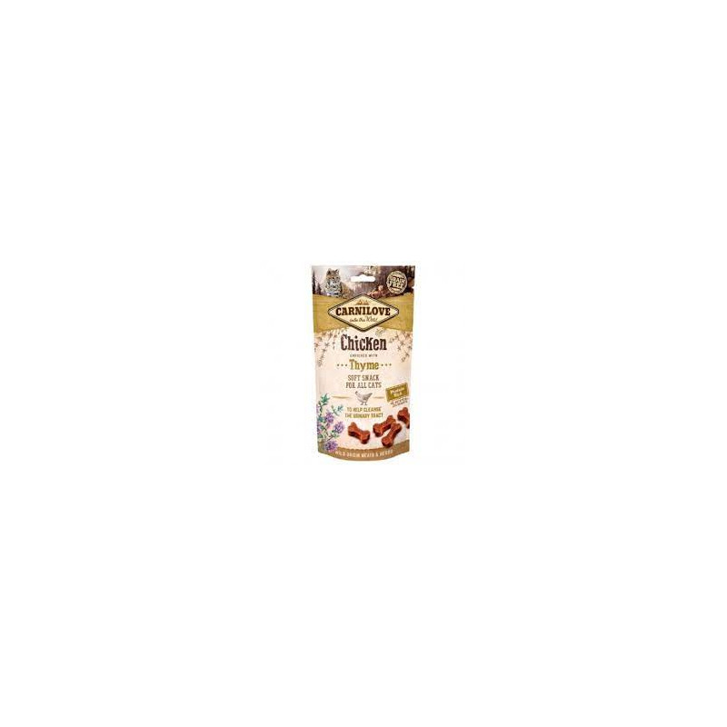 Cibo semi umido per gatti carnilove snack chicken & thyme 50g