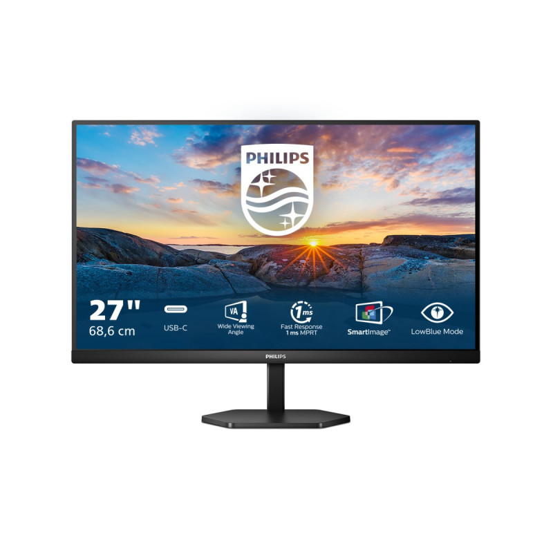 Monitor led 27" philips 27e1n3300a/00 full hdmi 4ms