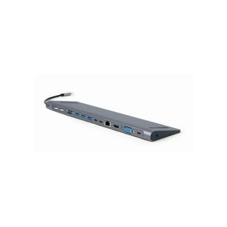 Adattatore multiporta gembird a-cm-combo9-01 usb tipo-c