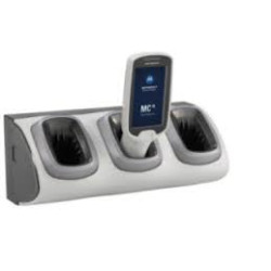 Stazione di ricarica zebra per telefono 3 slot nero/grigio [crd-mc18-3slckh-01]