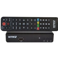 Sintonizzatore wiva h.265 lite con telecomando nero [2790z]