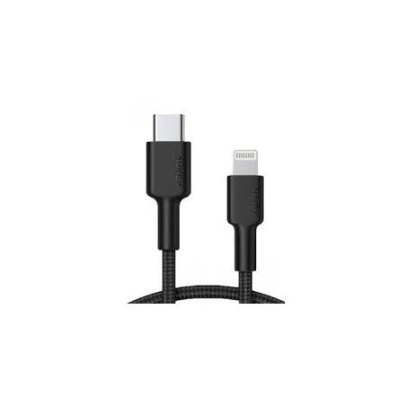 Cavo usb aukey cb-cl02 tipo-c lightning 1.2m nero [cb-cl02