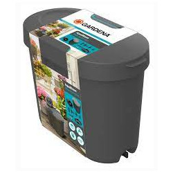 Serbatoio acqua gardena per irrigazione solare aquabloom 10.5l antracite/turchese