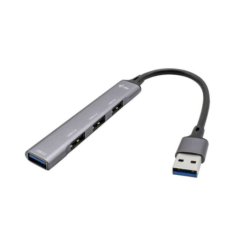 Hub usb i-tec 1x usb3.0 3xusb2.0 grigio [u3hubmetalmini4]