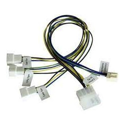 Cavo sdoppiatore akasa pwm per 3ventole 16x16x7cm 15g [ak-cb002-kt02]