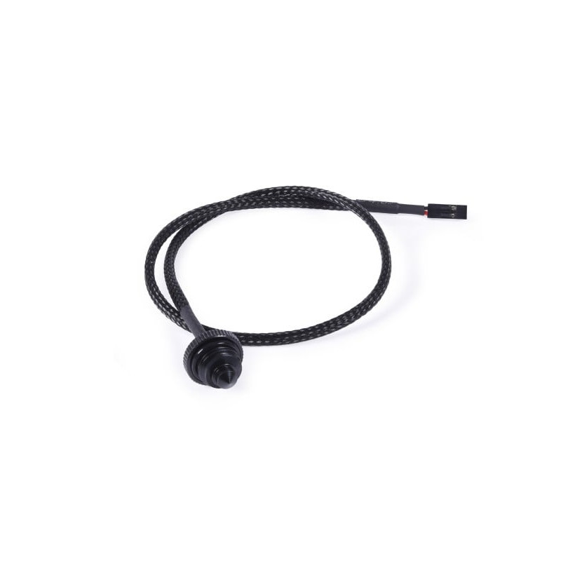 Sensori di temperatura alphacool icicle piatto g1/4" nero [17596]