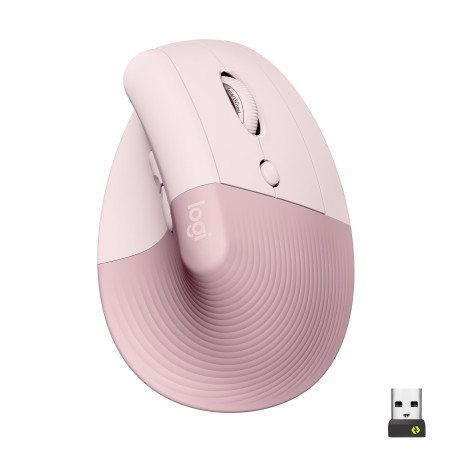 Mouse logitech lift vertical ergo left wireless a rf + bluetooth