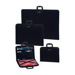 Cartella lebez spa 3090a porta disegni 32x26x3cm nero [3090a]