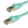 Cavo di rete startech rj45 cat 6a 1.5 m colore acqua [6aspat150cmaq]