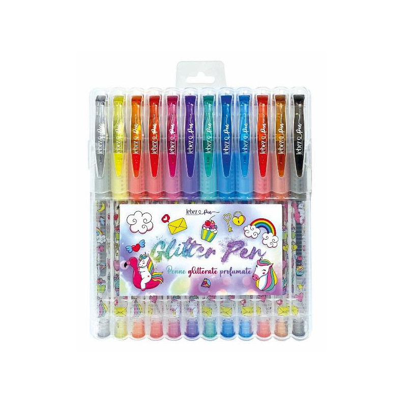Penna gel glitter lebez spa cf12 12pz [81185]