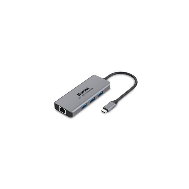 Docking station hamlet usb-c 85w grigio [hdkc-pd200a]