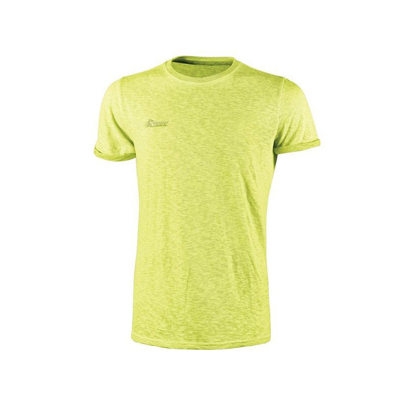 Maglietta u power t-shirt cotton maniche corte giallo (xl) [ey195wyf-xl]