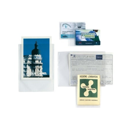 Buste trasparenti a u sei rota 10 pz. a sacco in ppl 8x12cm soft