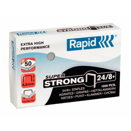 Punti cucitrice rapid 1000 punti 24/8+ super strong [24858500]